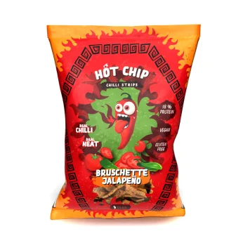 Hot Jalapeno Flavored Bruschette Strips Snack 80g HOT CHIP