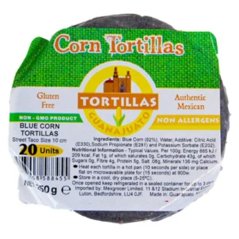 Blue Corn Tortilla 10cm 20pcs GUANAJUATO